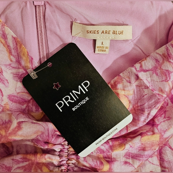 PRIMP BOUTIQUE Agnes Floral Maxi Dress (L) - Picture 9 of 9